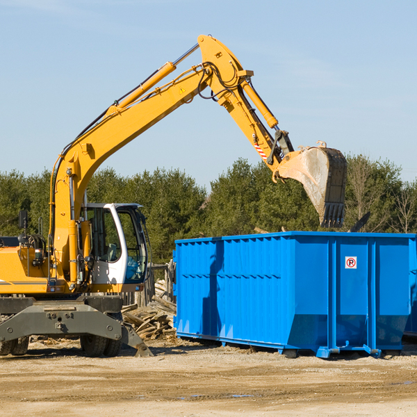 what size residential dumpster rentals are available in Monument NM